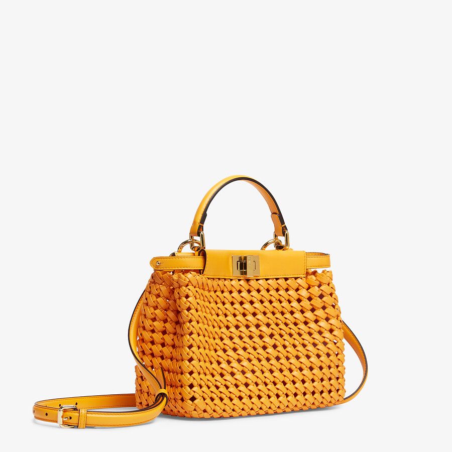 Fendi_오렌지 브레이드 가죽 백