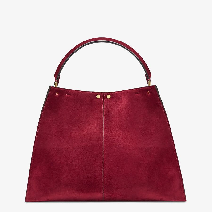 Fendi_푸시아 컬러의 스웨이드 가방