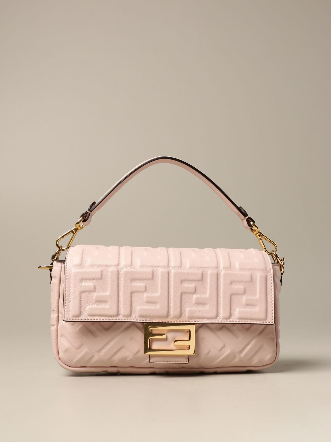 Fendi_핑크 FF 나파 가죽 백 thumbnail