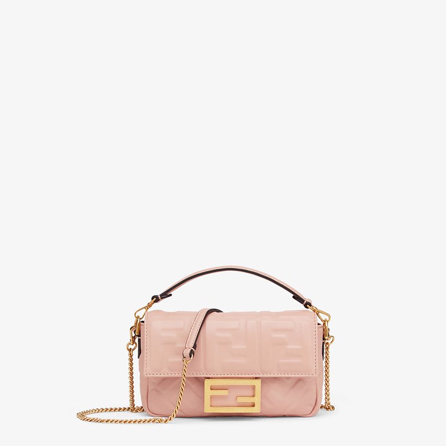 Fendi_핑크 FF 나파 가죽 백
