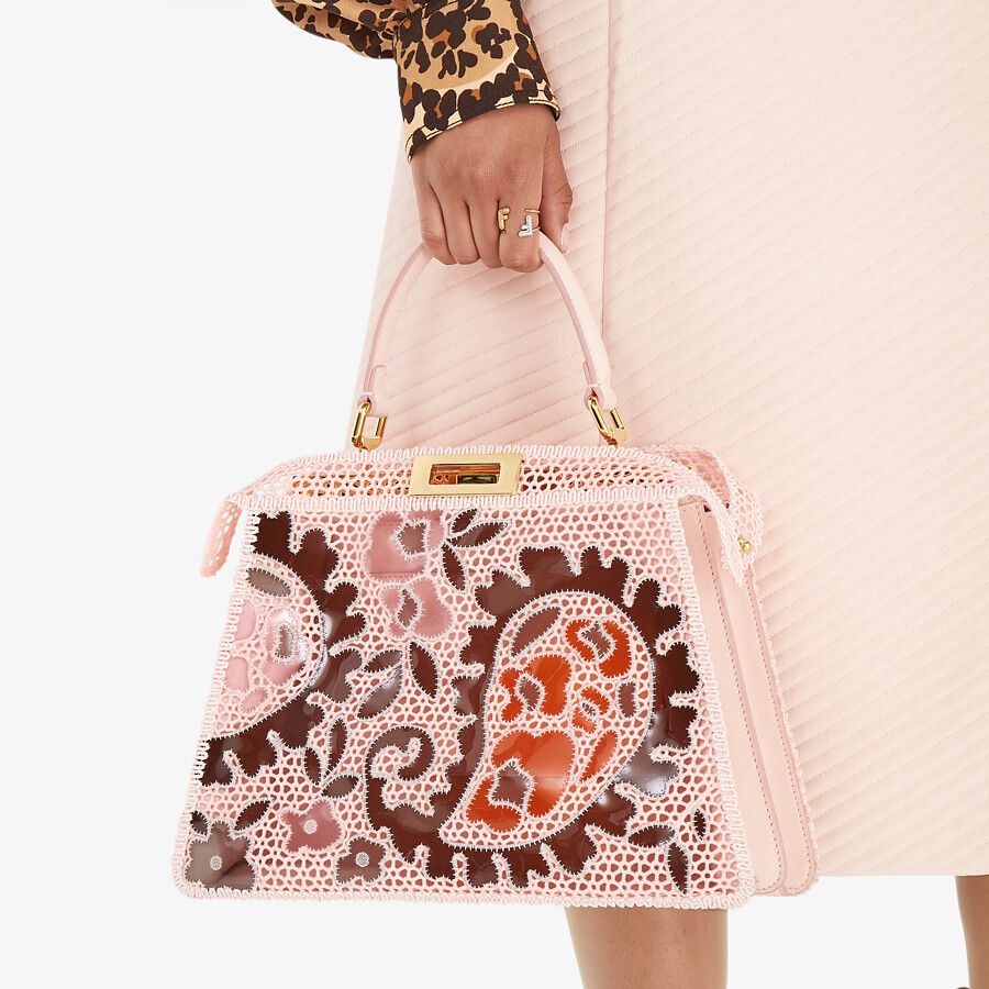Fendi_핑크 레이스 백