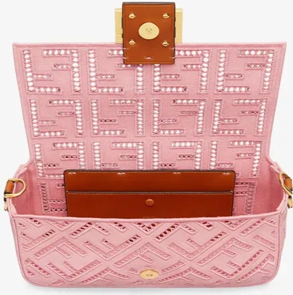 Fendi_핑크 자수 캔버스 백 thumbnail