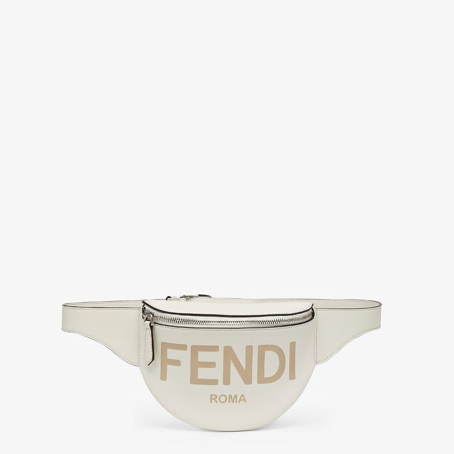 Fendi_화이트 가죽 벨트 백