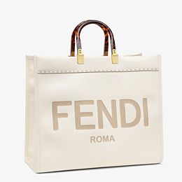 Fendi_화이트 가죽 쇼퍼