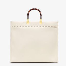 Fendi_화이트 가죽 쇼퍼