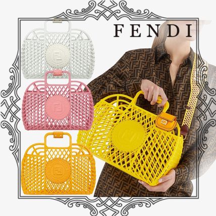 Fendi_화이트 재활용 플라스틱 미니 백