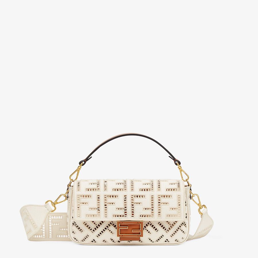 Fendi_화이트 캔버스 가방