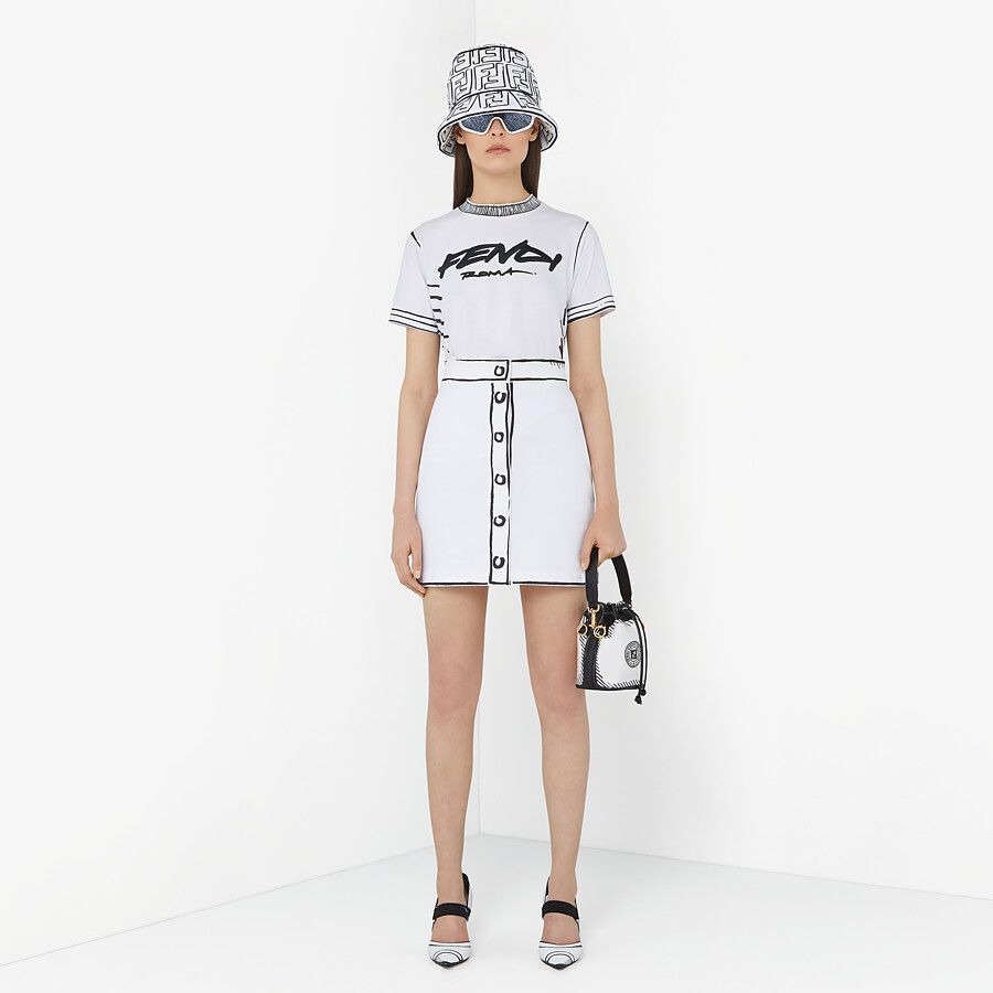 Fendi_화이트 캔버스 미니 백 thumbnail