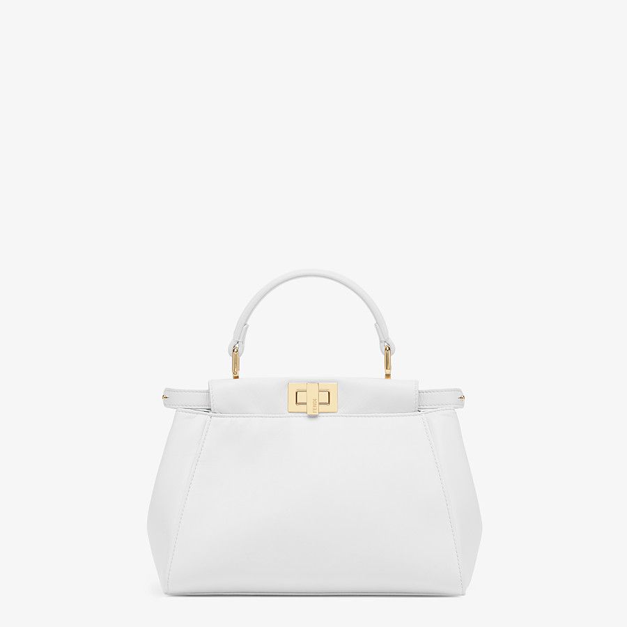 Fendi_화이트 컬러 나파 가죽 백