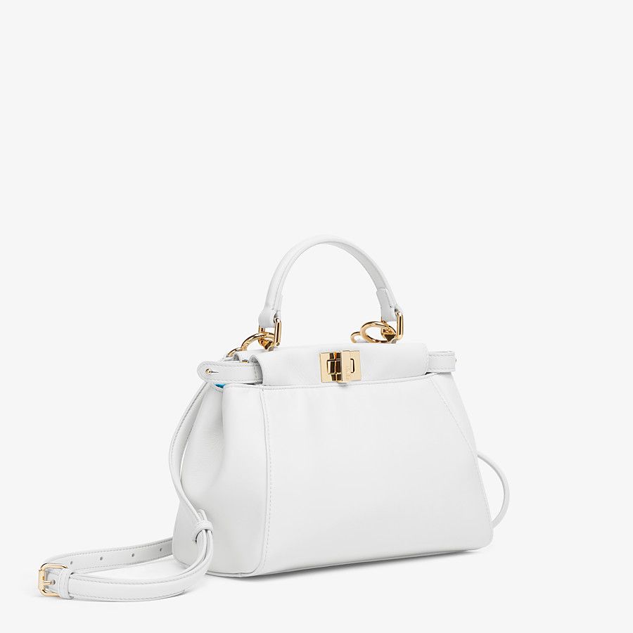 Fendi_화이트 컬러 나파 가죽 백