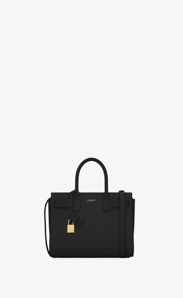 SaintLaurent_baby sac de jour bag in black leather