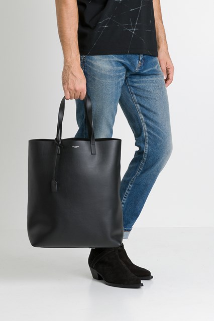 SaintLaurent_bold shopping bag in soft leather