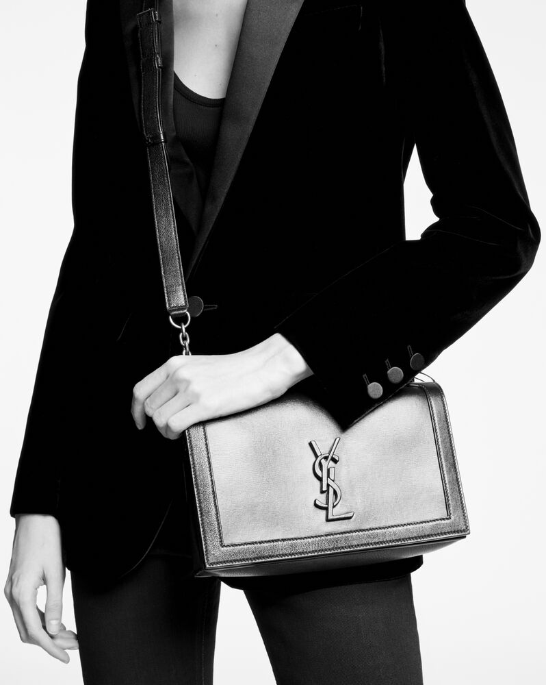 SaintLaurent_book bag in smooth leather