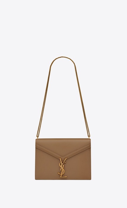 SaintLaurent_cassandra monogram clasp bag in grain de poudre embossed leather