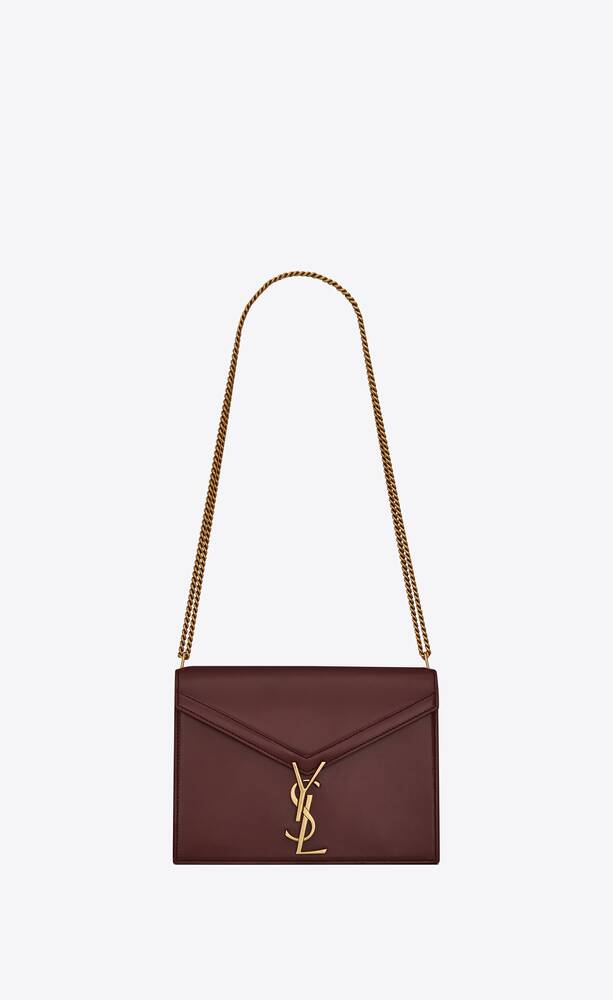 SaintLaurent_cassandra monogram clasp bag in smooth leather