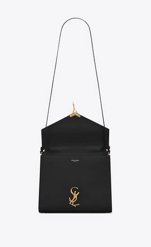 SaintLaurent_cassandra top handle medium bag in grain de poudre embossed leather thumbnail