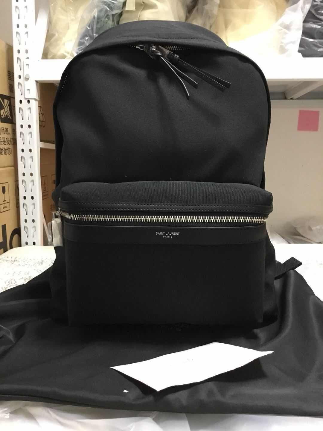 SaintLaurent_cit-e backpack in canvas with jacquard by google