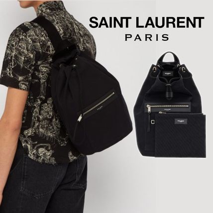 SaintLaurent_city sailor backpack in smooth leather thumbnail