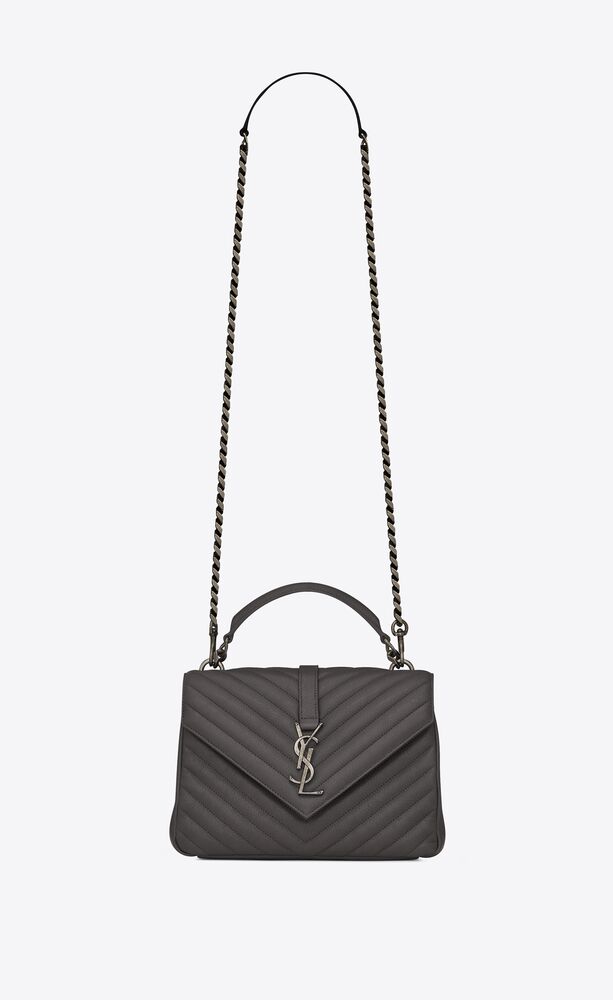 SaintLaurent_college medium in quilted leather