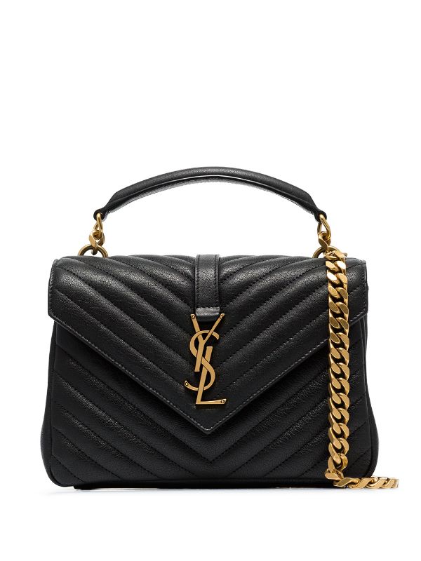 SaintLaurent_college medium in quilted leather