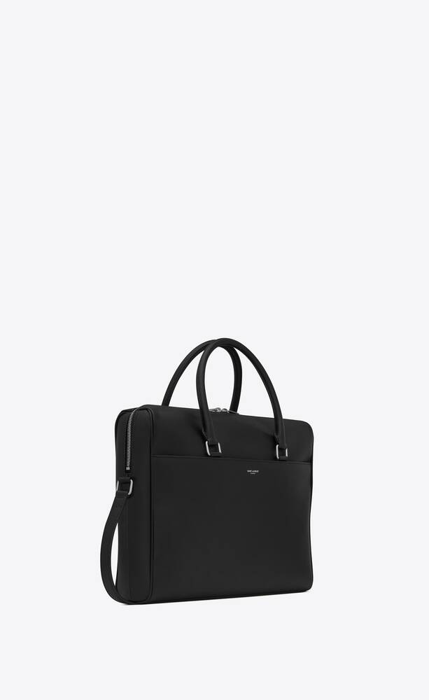 SaintLaurent_duffle briefcase in grain de poudre embossed leather thumbnail