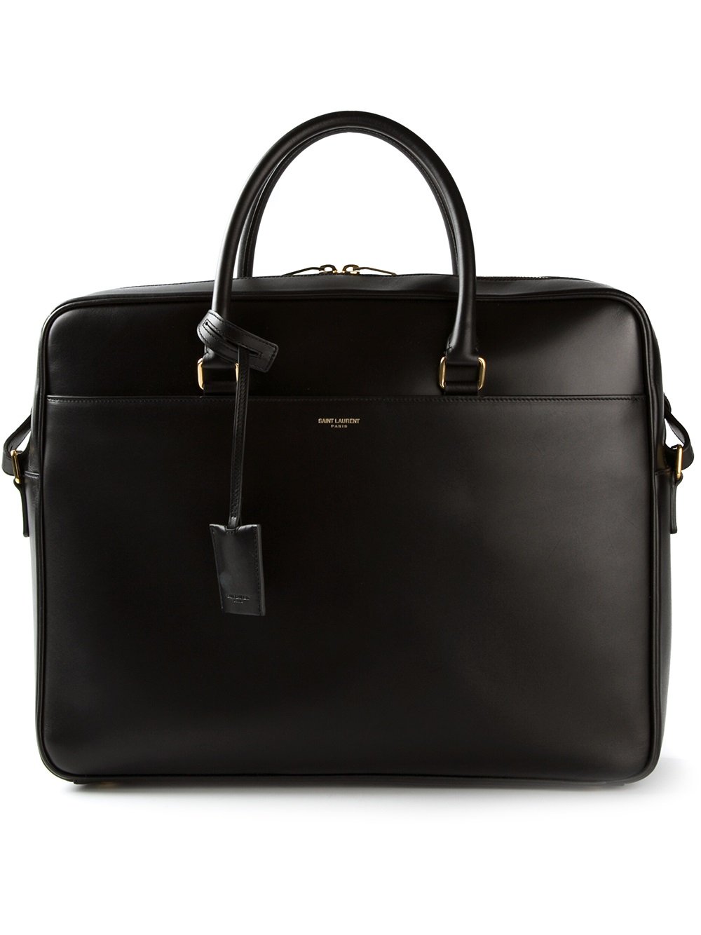 SaintLaurent_duffle briefcase in grain de poudre embossed leather