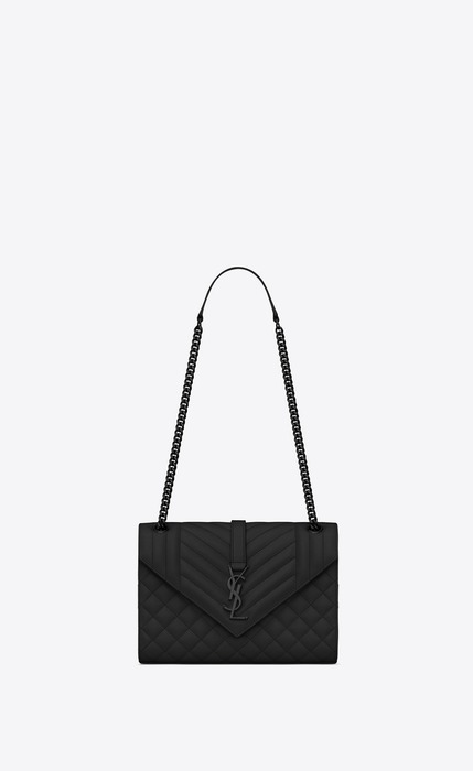 SaintLaurent_envelope medium bag in grain de poudre embossed leather thumbnail