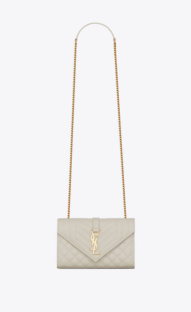 SaintLaurent_envelope medium bag in grain de poudre embossed leather thumbnail