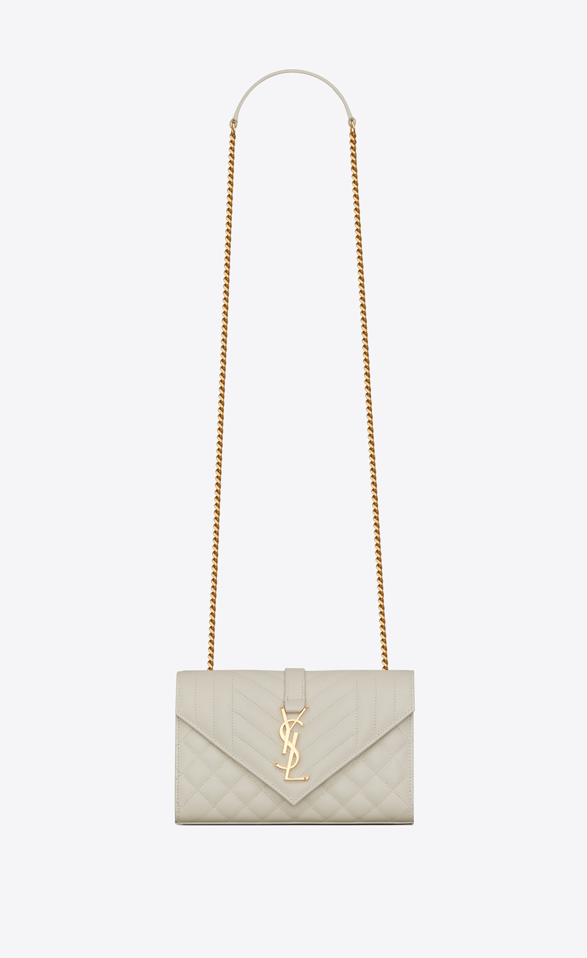 SaintLaurent_envelope small bag in grain de poudre embossed leather