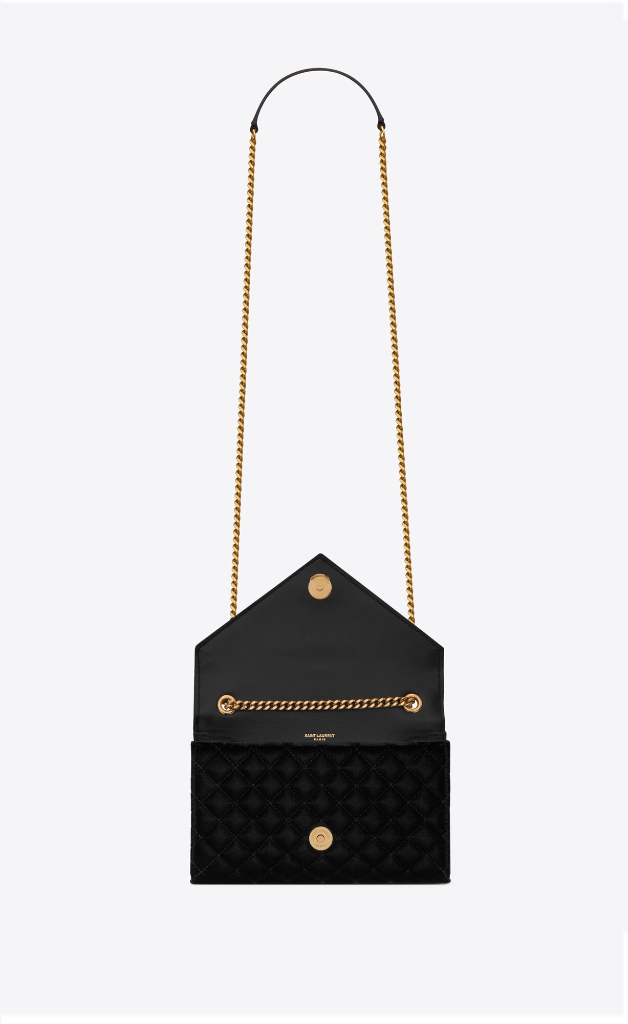 SaintLaurent_envelope small bag in mix matelassé velvet thumbnail