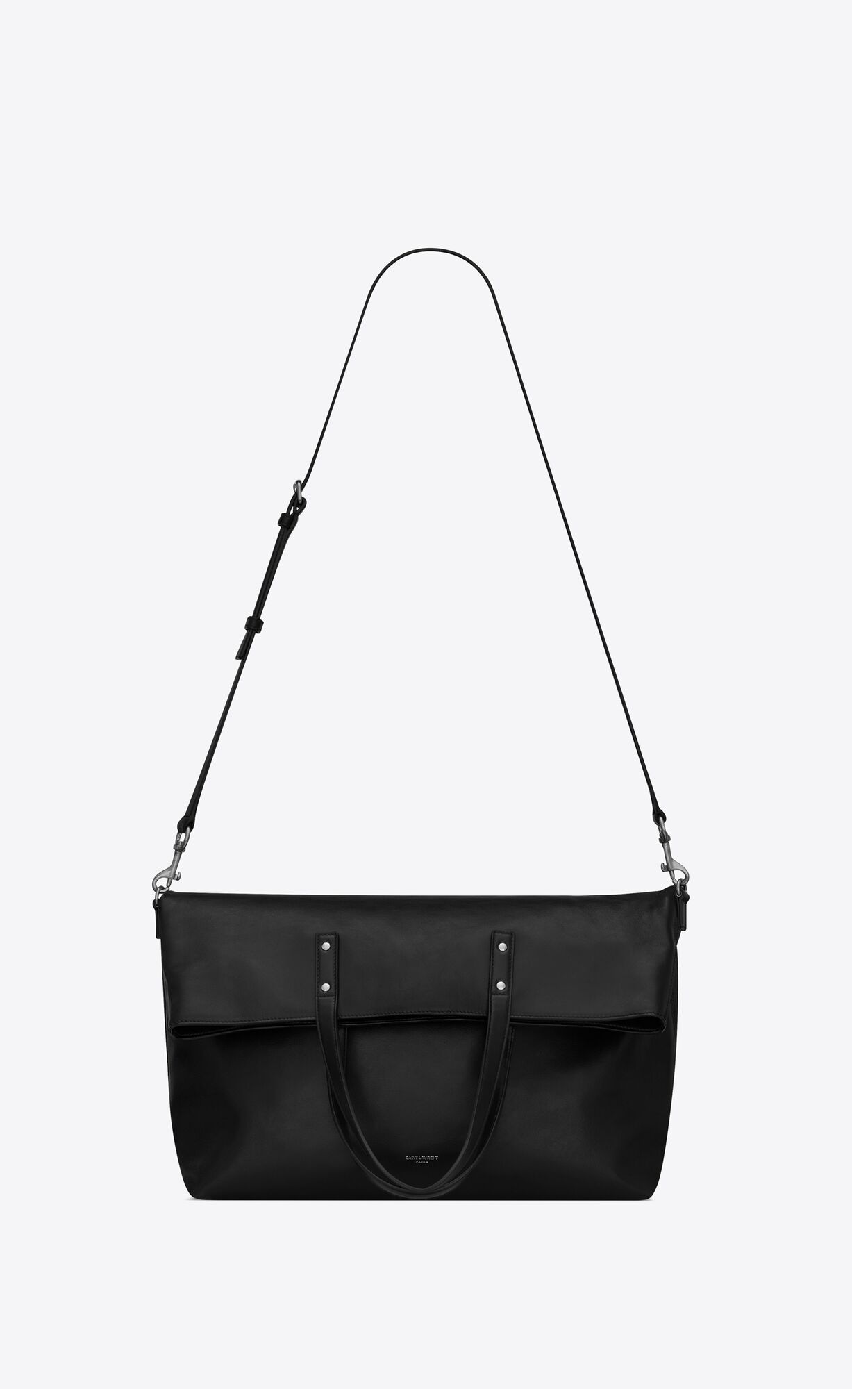 SaintLaurent_ethan foldable shopping bag in grained leather thumbnail