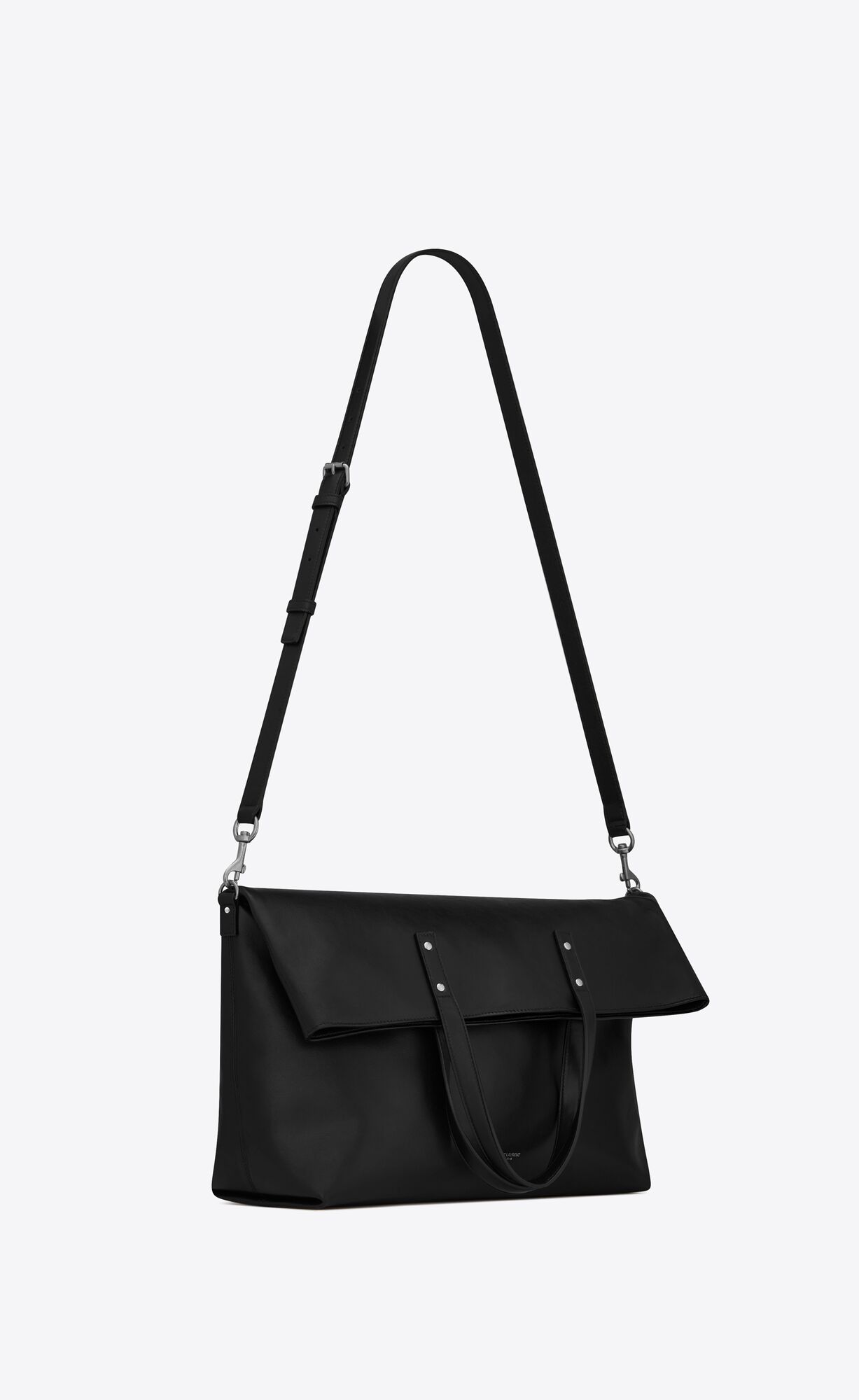 SaintLaurent_ethan foldable shopping bag in grained leather thumbnail