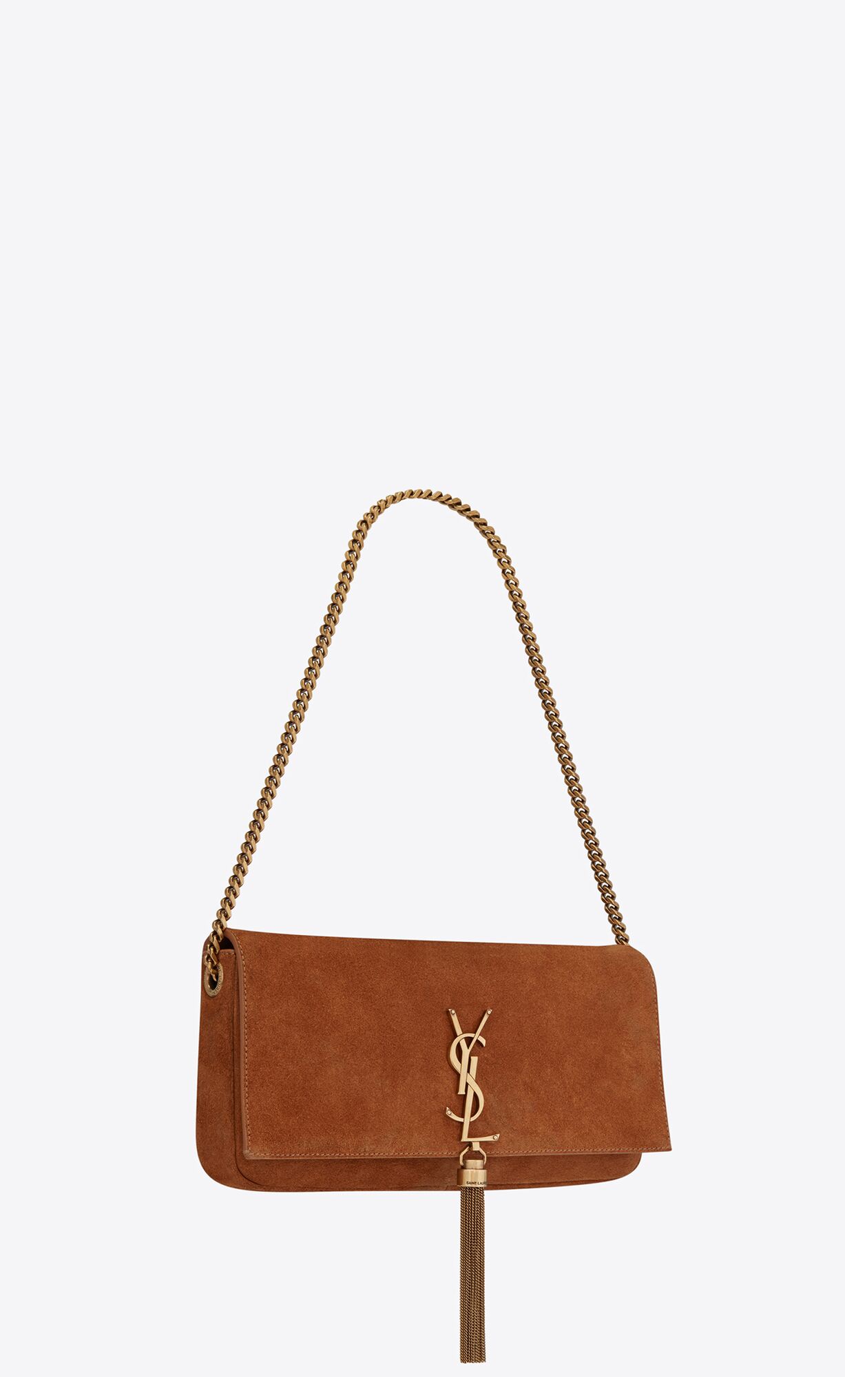 SaintLaurent_kate 99 with tassel in suede and smooth leather