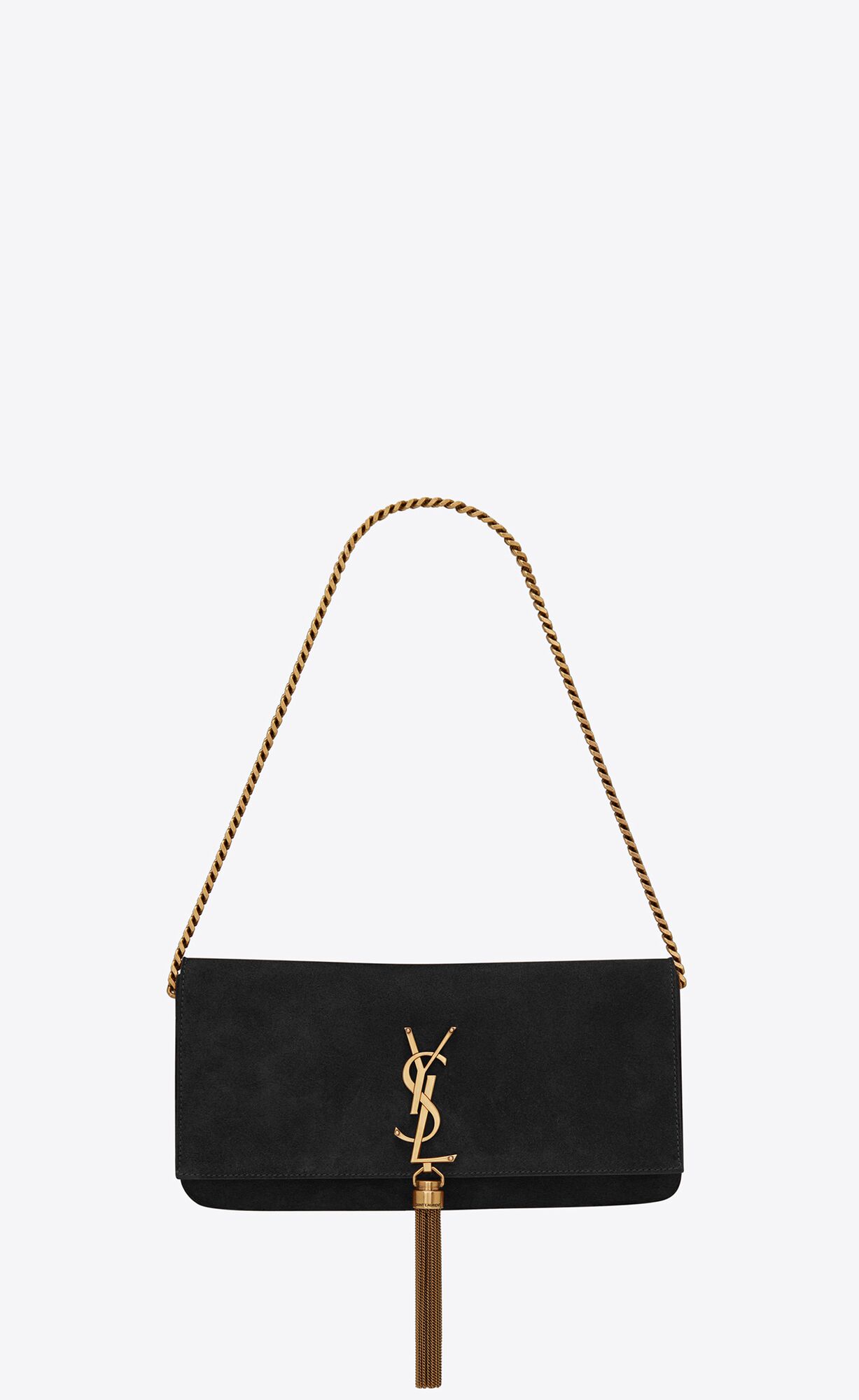 SaintLaurent_kate 99 with tassel in suede and smooth leather
