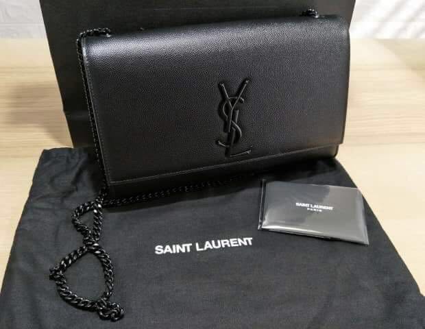 SaintLaurent_kate medium in grain de poudre embossed leather thumbnail