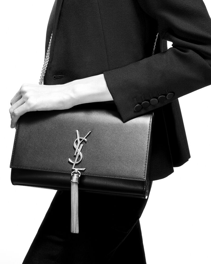 SaintLaurent_kate medium with tassel in grain de poudre embossed leather