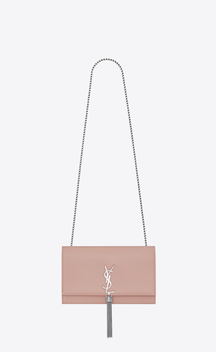 SaintLaurent_kate small with tassel in grain de poudre embossed leather