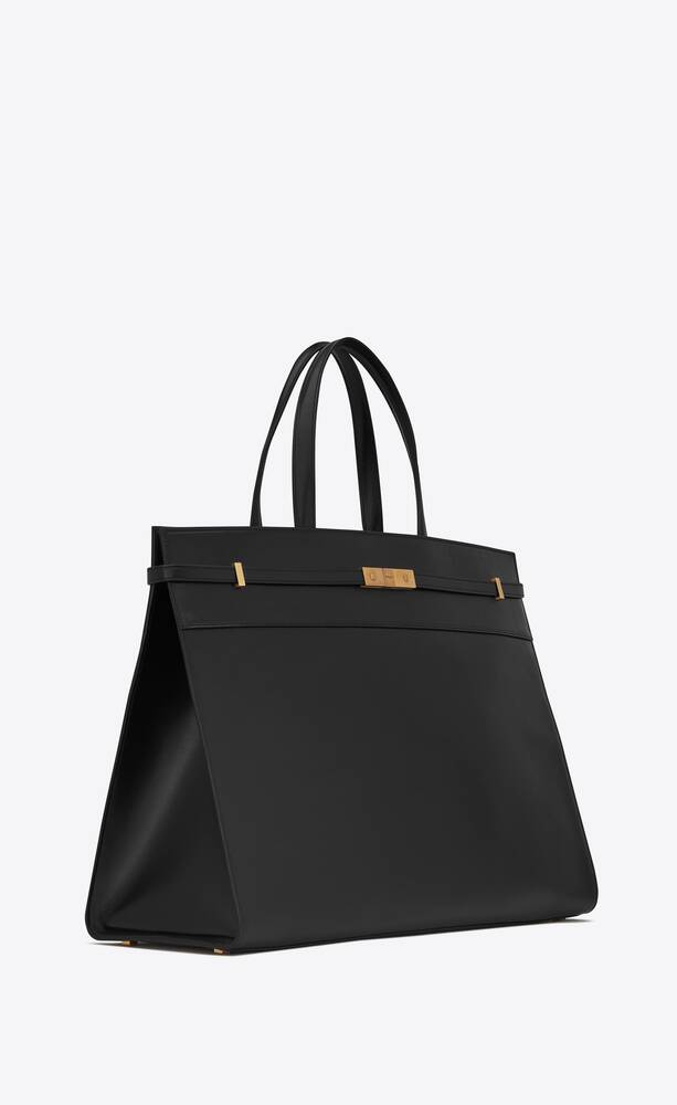 SaintLaurent_large manhattan shopping bag in smooth leather