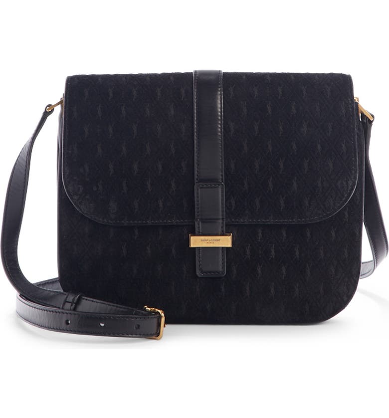 SaintLaurent_le monogramme all over small satchel in suede