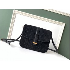 SaintLaurent_le monogramme all over small satchel in suede thumbnail