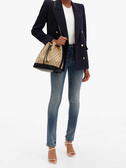SaintLaurent_le monogramme bucket bag in canvas thumbnail