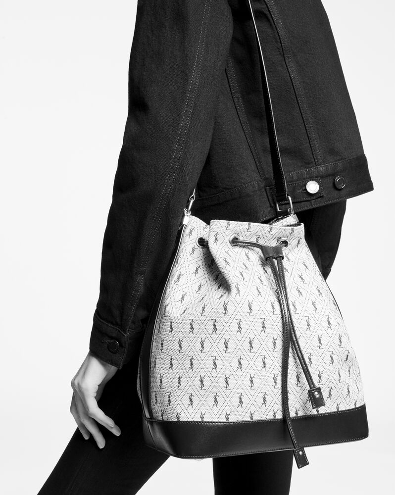 SaintLaurent_le monogramme bucket bag in canvas thumbnail