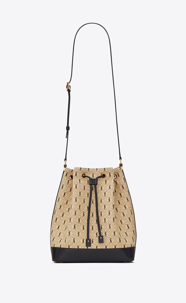 SaintLaurent_le monogramme bucket bag in canvas