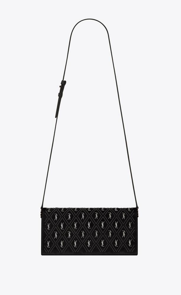 SaintLaurent_le monogramme 스터드 장식 스웨이드 소재의 kate 99