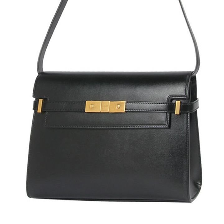 SaintLaurent_manhattan shoulder bag in smooth leather