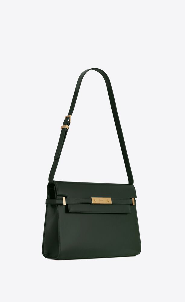 SaintLaurent_manhattan shoulder bag in smooth leather