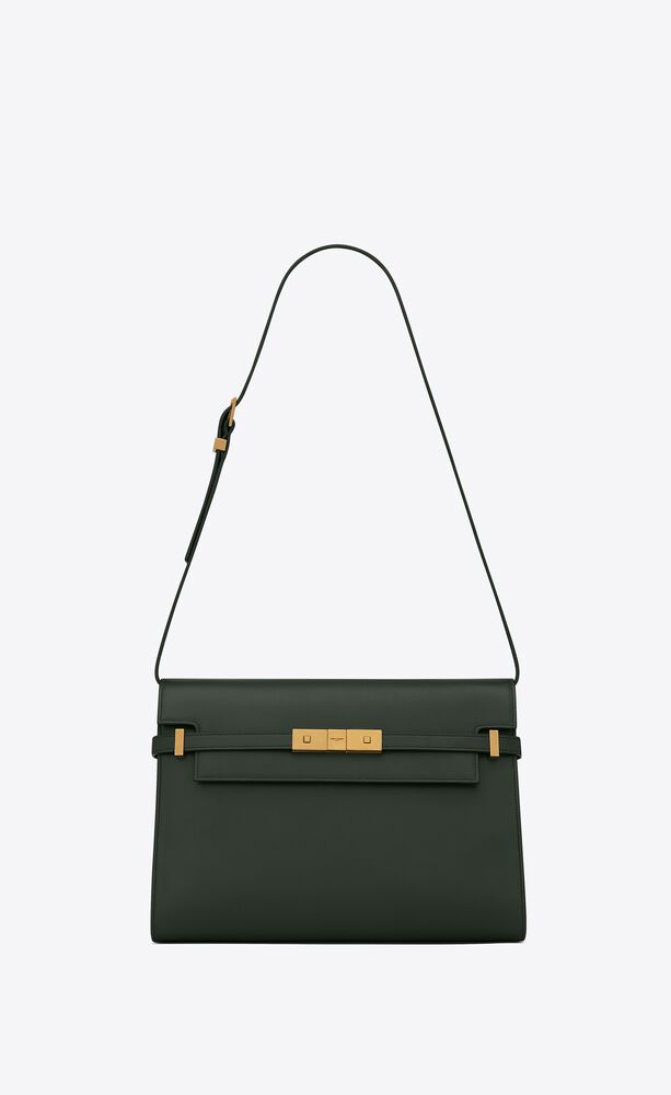 SaintLaurent_manhattan shoulder bag in smooth leather