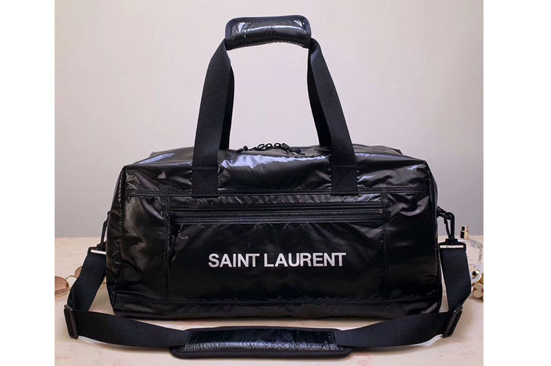 SaintLaurent_nuxx duffle bag in nylon with a saint laurent print thumbnail