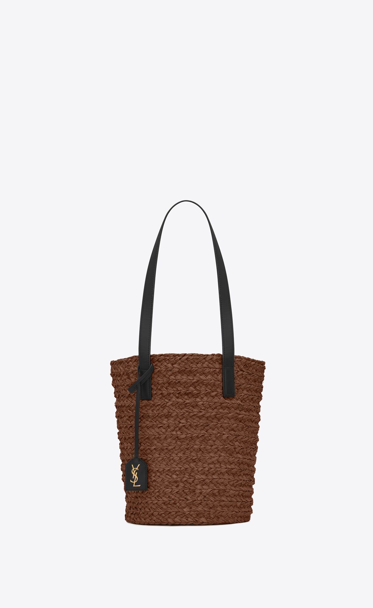 SaintLaurent_panier small bag in raffia thumbnail