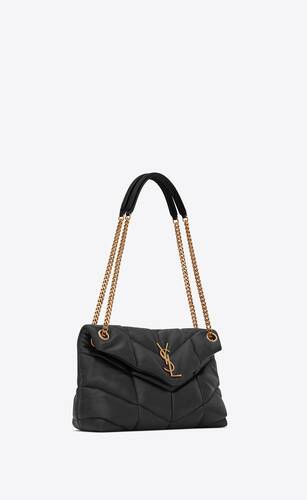 SaintLaurent_puffer small bag in quilted lambskin thumbnail